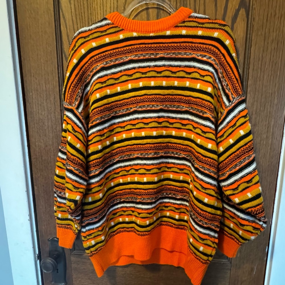 Topshop oversized orange sweater 4-6